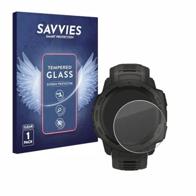Afbeelding van Savvies Tempered Glass Screen Protector voor Garmin Instinct Solar 9H Gehard Glas Scherm Beschermer