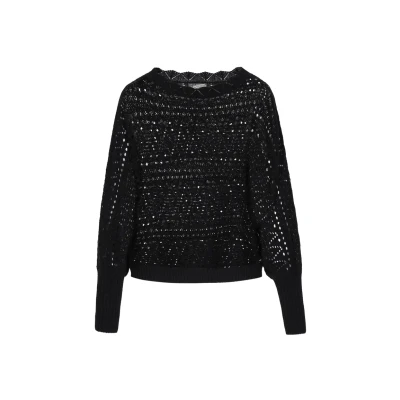 Afbeelding van Dreimaster Pullover Trui, Dames, Maat: XS/S, Black