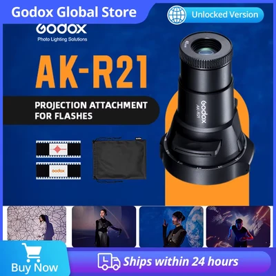 Afbeelding van Godox Projectiehulpstuk voor flitsers AK R21 (Adapter flitser), Flitsaccessoires, Zwart