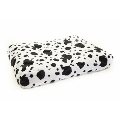 Afbeelding van Hondenkussen Bonfire Koe zwart/wit 80x55x15 cm EPS korrels