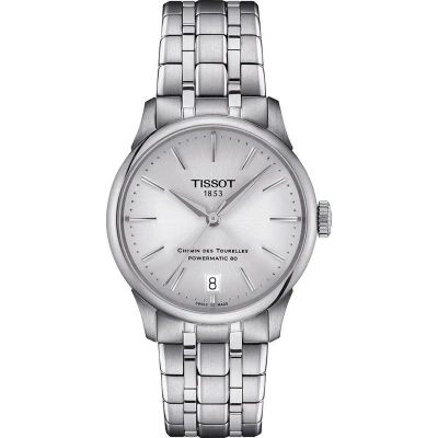 Afbeelding van Tissot T Classic Chemin des Tourelles Powermatic 80 T1392071103100 Horloge Staal Zilverkleurig Ø 34 mm