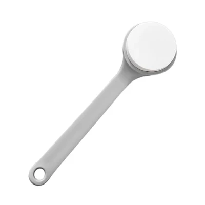 Afbeelding van 1 sponsborstel met lange steel, reinigingsborstel, doucheborstel, crème applicator, geschikt voor het reinigen van douchevuil
