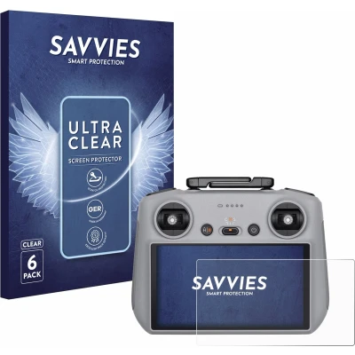 Afbeelding van Savvies Screenprotector voor DJI RC 2 Folie Beschermfolie transparant (6 Stuks)
