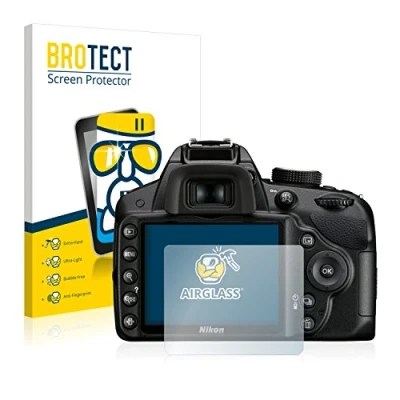 Afbeelding van BROTECT Screenprotector voor Nikon D3200 Folie Beschermfolie Beschermglas transparant