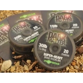 Afbeelding van Korda Dark Matter Super Heavy Braided Hooklink (20m) Maat : 30lb 13.6kg