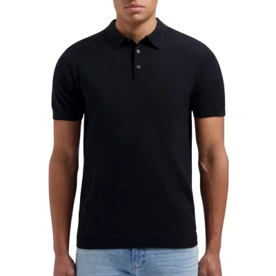 Afbeelding van Pure Path regular fit polo zwart
