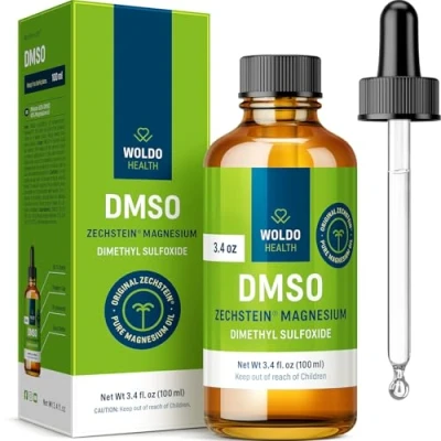 Afbeelding van DMSO 60% met Magnesium 40% Glazen Fles 3.3 oz Druppelaar