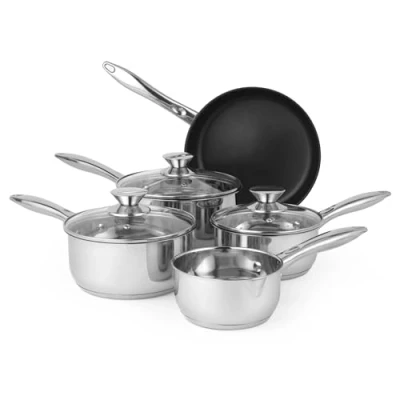 Afbeelding van Russell Hobbs Pan Set 5 PC Classic Collectie roestvrijstalen bakpan met pannen