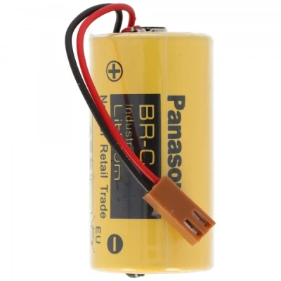 Afbeelding van BR CCF1TH CNC reservebatterij lithium C met kabel en stekker, GE FANUC 16i, 18e