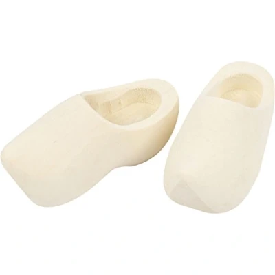 Afbeelding van Creotime Houten Klompen 7 Cm 2 Stuks