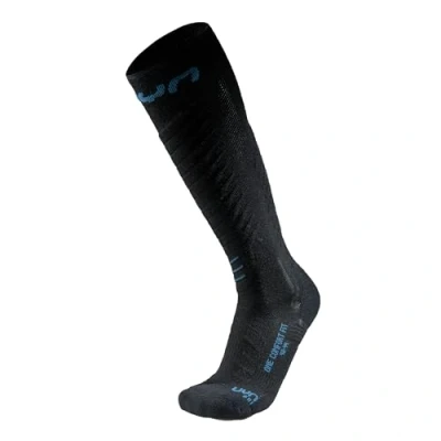Afbeelding van Skisok UYN Men One Comfort Fit Black/Blue Poseidon Schoenmaat 39 41