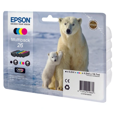 Afbeelding van Epson Inktcartridge T2616 Zwart and Tri color o.a voor Expression XP 800