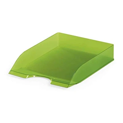 Afbeelding van Durable 1701673017 Brievenbak, voor DIN A4 tot C4 formaat, stapelbaar, groen transparant