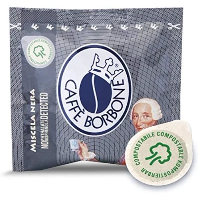 Afbeelding van Caffè Borbone Nera Koffiepads ESE 44mm (Cialde) 50 Stuks Composteerbaar / 100% biologisch afbreekbaar
