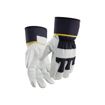 Afbeelding van Blaklader Werkhandschoen leer 2841 1462 Donkerblauw/Wit