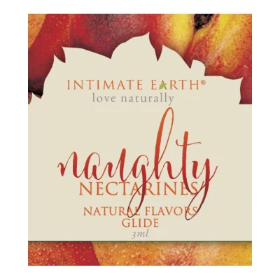 Afbeelding van Intimate Earth Natural Flavors Glide Nectarines Foil 3 ml
