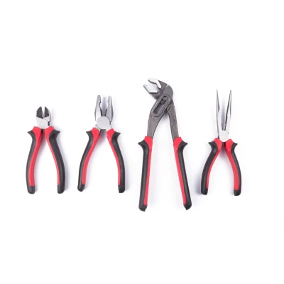 Afbeelding van Benson Tangenset Ijzer Grip Rood/Zwart 4 delig