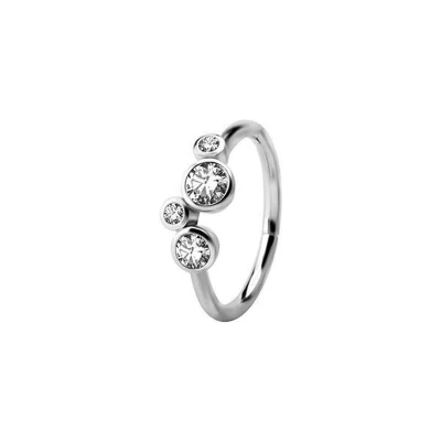Afbeelding van Piercing Ring Cubic Zirconia