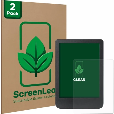 Afbeelding van ScreenLeaf Screenprotector voor Kobo Clara BW Duurzame schermbescherming Folie Beschermfolie transparant (2 Stuks)
