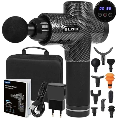 Afbeelding van Elektrische handmassager Blow Wave 4000 Zwart Grijs 2200 mAh