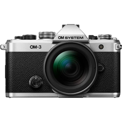 Afbeelding van OM SYSTEM 3 Zilver + 12 45mm F/4.0 Pro