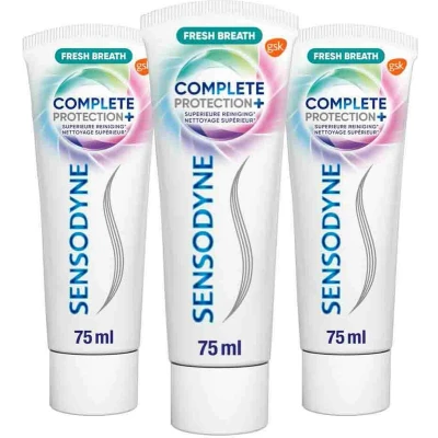 Afbeelding van 3x Sensodyne Tandpasta Complete Protection + Fresh Breath 75 ml