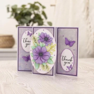 Afbeelding van Gemini Elements Large Floral Outline snijmal Anemones