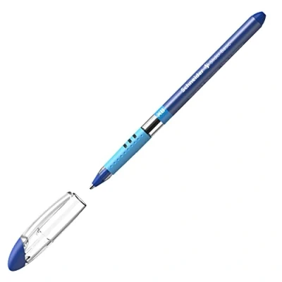 Afbeelding van Schneider 151203 schrijfinstrumenten balpen Slider Basic, cap model, XB, blauw, vat kleur transparant, 1 stuk