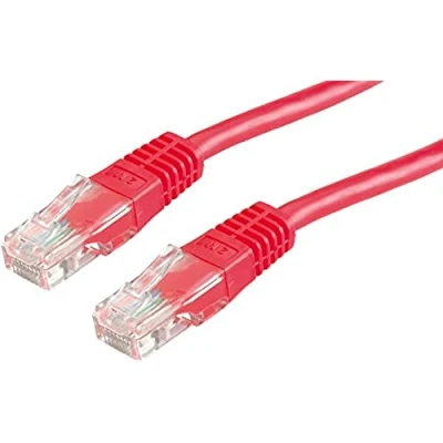 Afbeelding van Netwerkkabel Cat5e U/UTP 5 meter (100% koper, Rood)