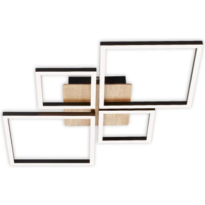 Afbeelding van Briloner FRAME LED plafondlamp stappen dimbaar draaibaar memory functie 48W