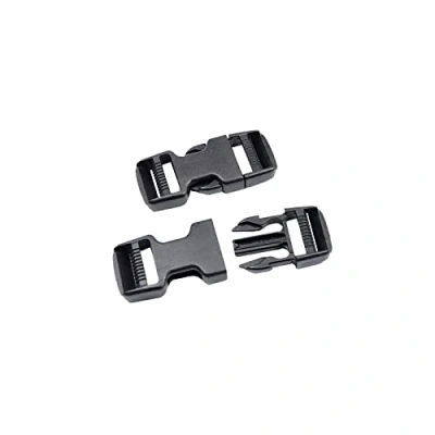 Afbeelding van BAIWOAK Quick Side Release Gespen, 1 Inch Breed 2 Pack Duraflex Militaire Grade Dual Verstelbare Geen Naaiclips Snaps Heavy Duty Plastic Gesp Vervanging voor Rugzak Fanny Nylon Band