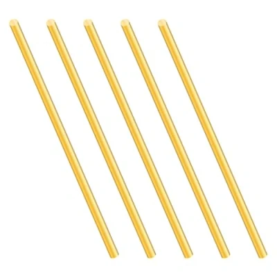 Afbeelding van iMeistek Messing staaf, 3 mm, 150 mm lengte, massief messing, ronde staaf voor draaibank, barstok, doe het zelf handwerk (5 stuks)