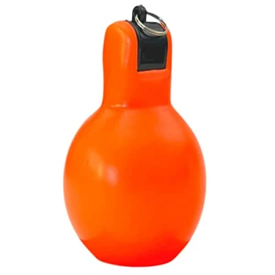 Afbeelding van Best Sporting Handfluitje, hoogwaardige scheidsrechterfluitje, zwart voetbalfluitje voor kinderen, robuuste sportpijp, trainerpijp, sport, 1 stuk, oranje