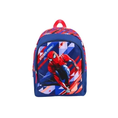 Afbeelding van mybagstory Rugzak voor jongens Spiderman Kind School Basisschool Kleuterschool Kinderkamer Schooltas Jongen Maat 38 cm Verstelbare bandjes Cadeau idee, Blauw, Enfant