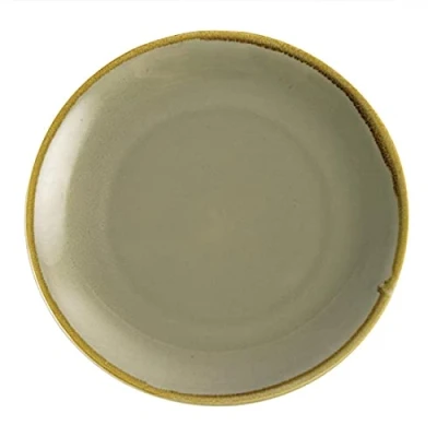 Afbeelding van Olympia Kiln ronde coupeborden mosgroen 28cm (4 stuks)