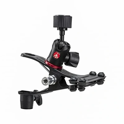 Afbeelding van Manfrotto Veerklem, universele klem Koudeschoen met kogelkop en flitsschoen (Statiefklem), Statief accessoires