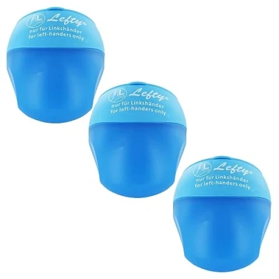 Afbeelding van KUM AZ105.34.16 B puntenslijper linkshandig Buddy, 3 stuks, blauw, met houder