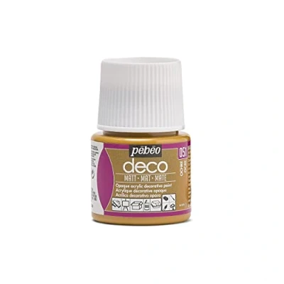 Afbeelding van Verf oker acryl mat dekkend 45 ml déco Pébéo