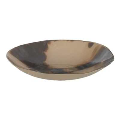 Afbeelding van Middenstuk Bruin Crème Kristal 40 x 9 cm