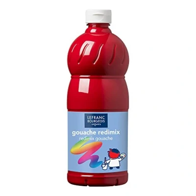 Afbeelding van L&amp;B Plakkaatverf Redimix Primary Red 1L
