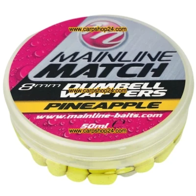 Afbeelding van Mainline Match Dumbell Wafters 8mm (50ml) Smaak : Pineapple