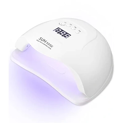 Afbeelding van 168 W nageldroger, uv ledlamp voor nagels, gelnagels, professionele nagellamp met 10/30/60/99s timer, sensor, lcd display, afneembare bodemplaat, sneldrogend, vingers/teennagels, alle gelnagellak