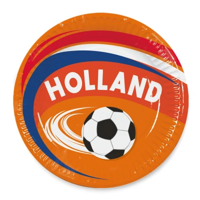 Afbeelding van Papieren bordjes Holland 8 stuks 23cm