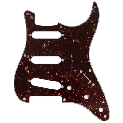 Afbeelding van Musiclily Pro gaats ST Slagplaat Gitaar SSS Pickguard voor 2008 2019 China Squier Classic Vibe SQ CV 50s Reissue Vintage Strat stijl Elektrische Gitaar, 4 laags Tortoise Shell