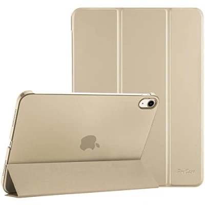 Afbeelding van ProCase Hoes voor 2022 10,9 inch iPad 10. Generation 10 Case model A2696 A2757, licht dunne harde beschermhoes Smart Folio Cover compatibel met generatie champagne
