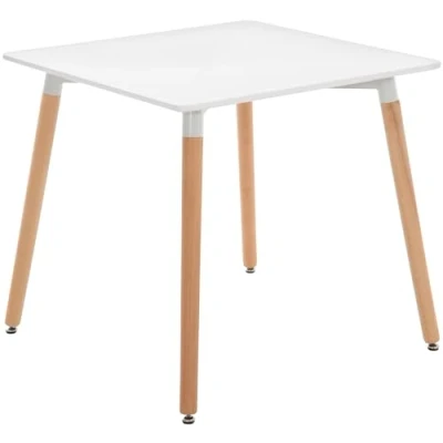 Afbeelding van CLP Viborg Keukentafel, Kleur:wit, Maat:80 cm