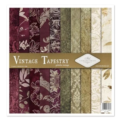 Afbeelding van ITD Collection scrapbooking pakket, papier, decoratief decoupage, kaarten maken, papierformaat 310 x 320 mm (SLS 052 HS code 48025890)