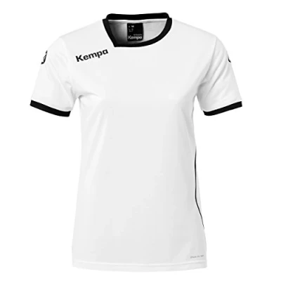 Afbeelding van Kempa Curve Shirt Dames Wit / Zwart maat XL