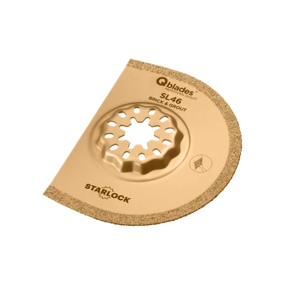 Afbeelding van Qblades SL46 multitool hardmetalen segmentzaagblad Steen en Beton 75mm 1,2mm (Starlock)