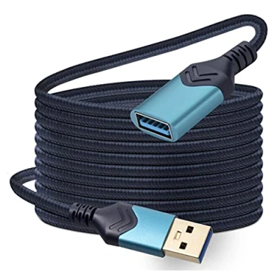 Afbeelding van USB 3.0 Verlengkabel 4.5M High Speed A Man vrouw Verlengsnoer voor Xbox/Flash Drive/Kaartlezer/Harde Schijf/Toetsenbord/Printer/Scanner (Blauw)